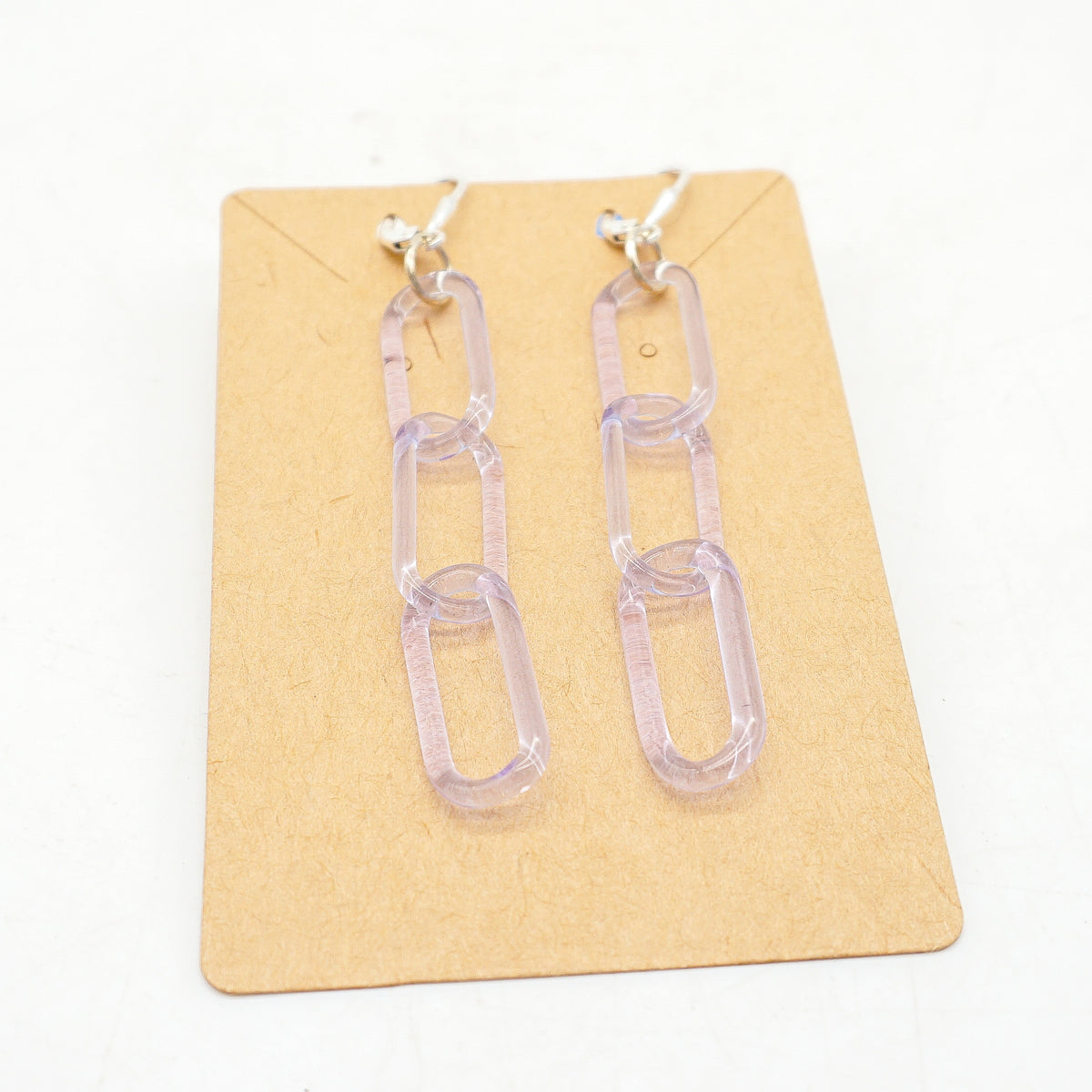 Kunzite Chain Earrings