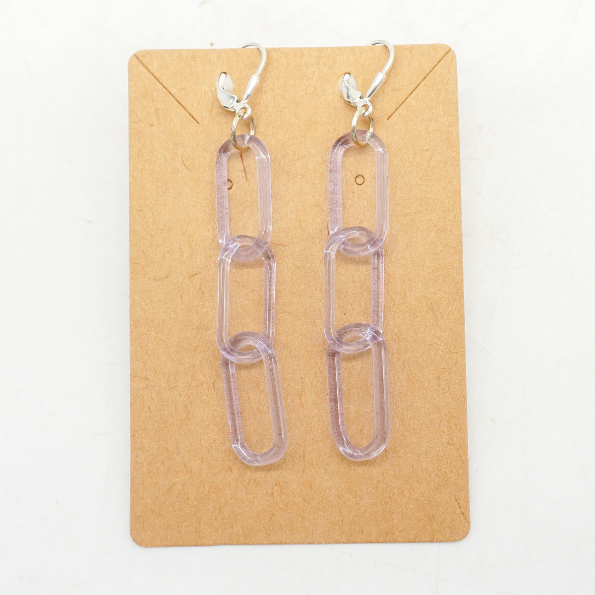 Kunzite Chain Earrings