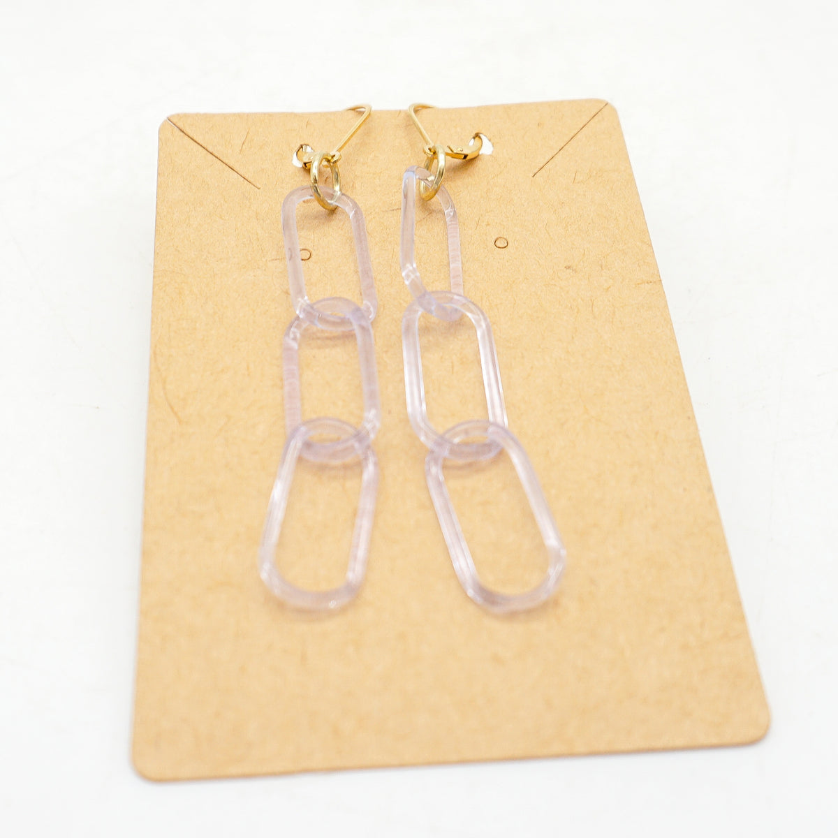 Kunzite Chain Earrings 2