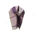 Purple, Blue, Green, Pink Handwoven Scarf