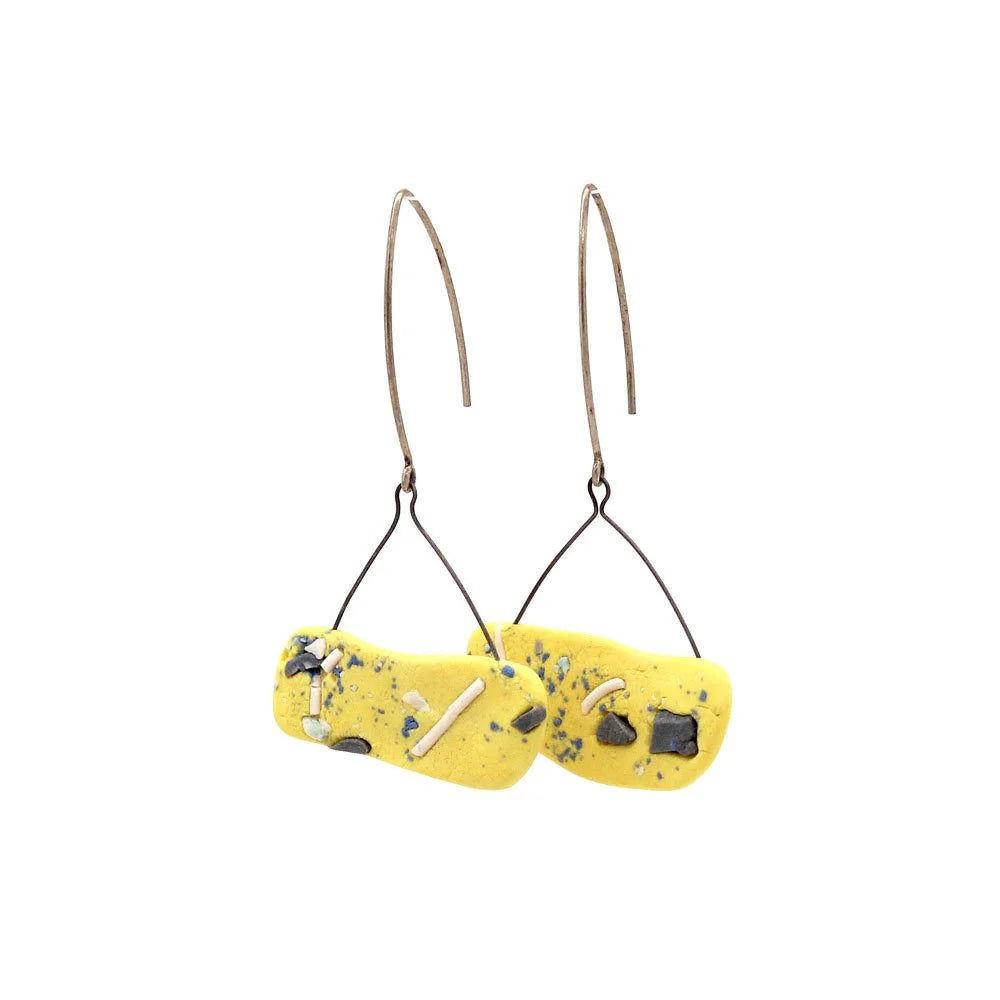 Confetti Yella' Ear Dangles