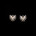 Silver Sunbeam Studs