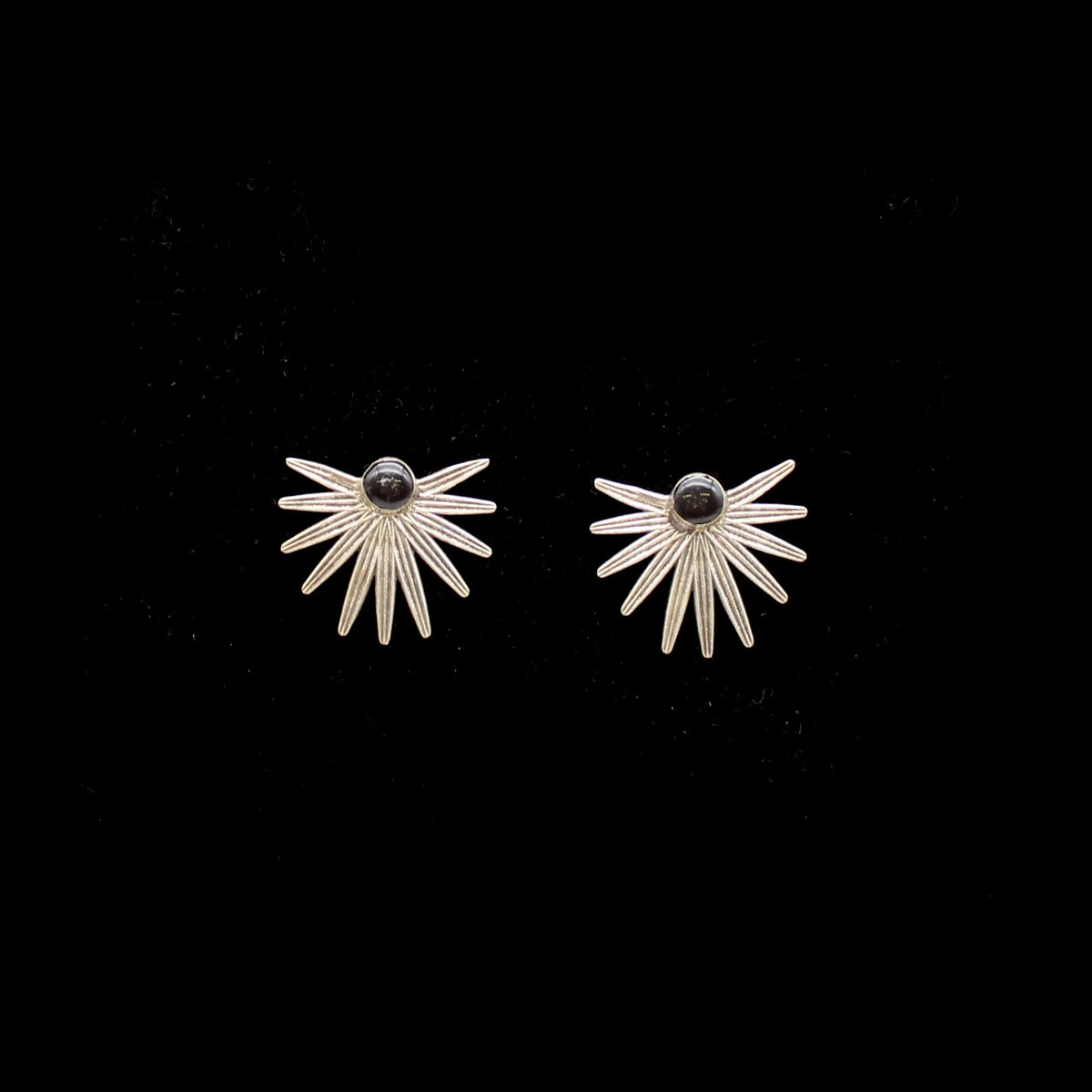 Silver Sunbeam Studs