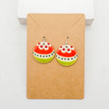 Porcelain Holiday Bauble Earrings