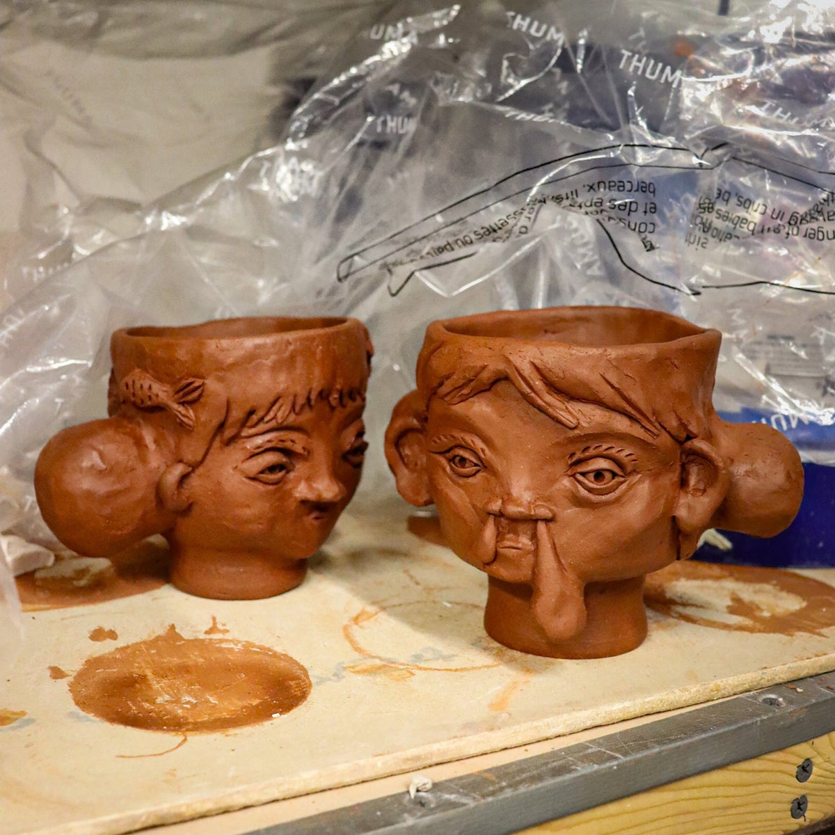 Expressive Figure Cups