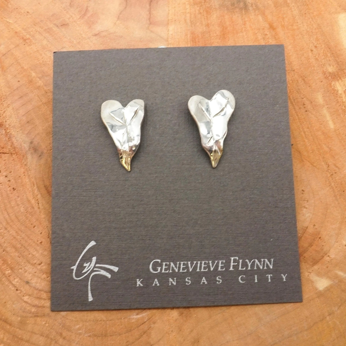 Small Calla Leaf Earrings