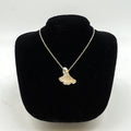 Gingko Leaf Pendant - Silver Chain