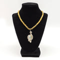 Repousse Snake with Citrine Beads