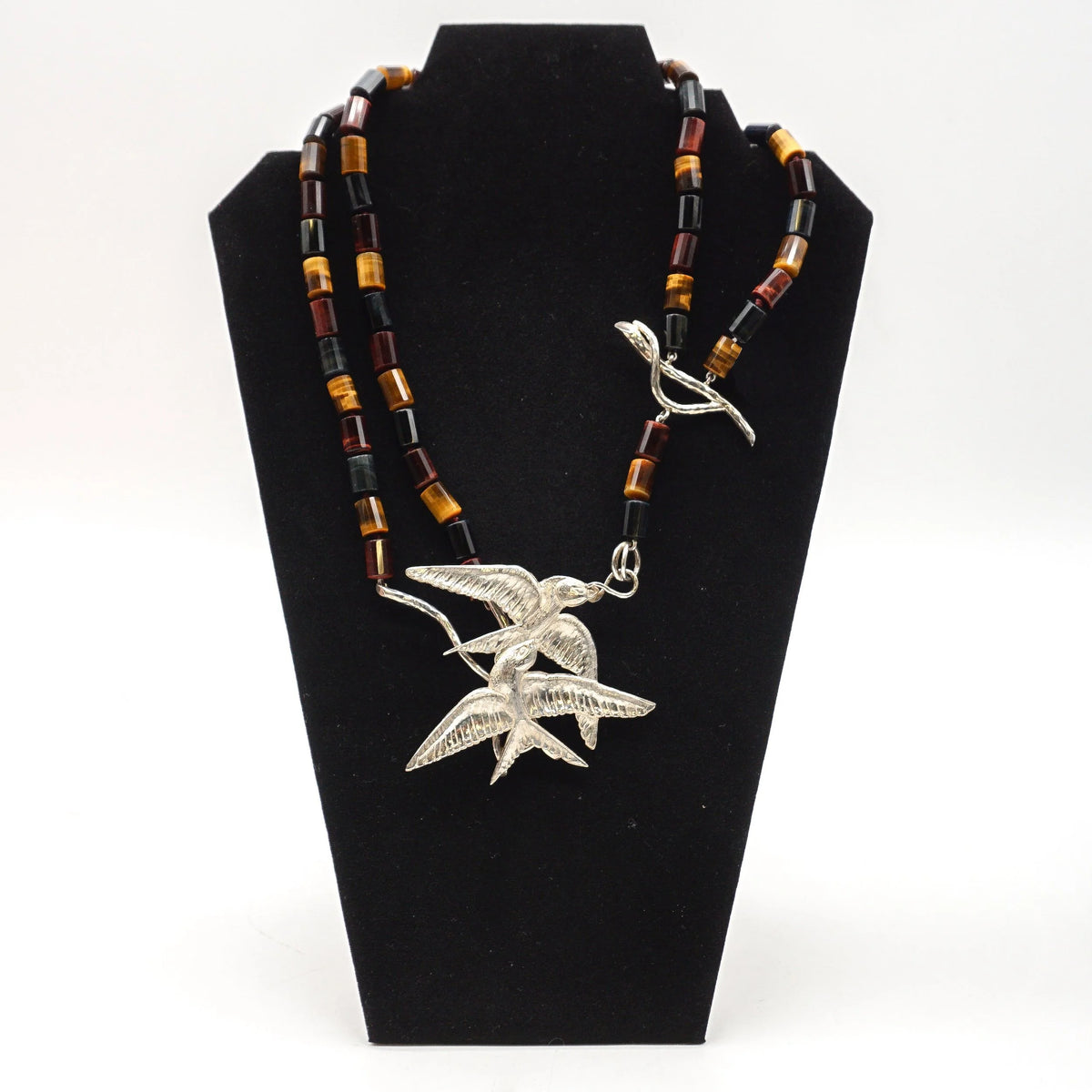 Double-Stranded Tigereye Bead Necklace