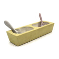 Green Condiment Dish with Two Spoons