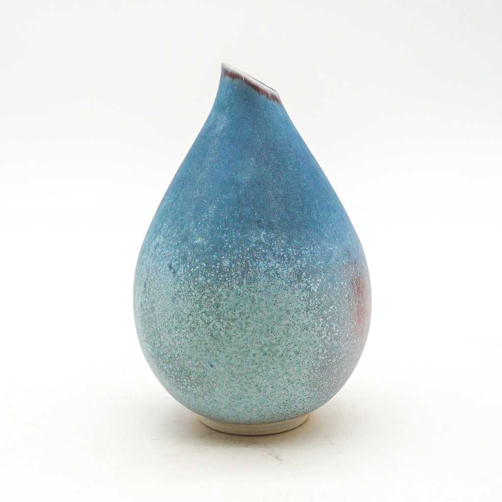Matte Crystalline Small Drop Vase