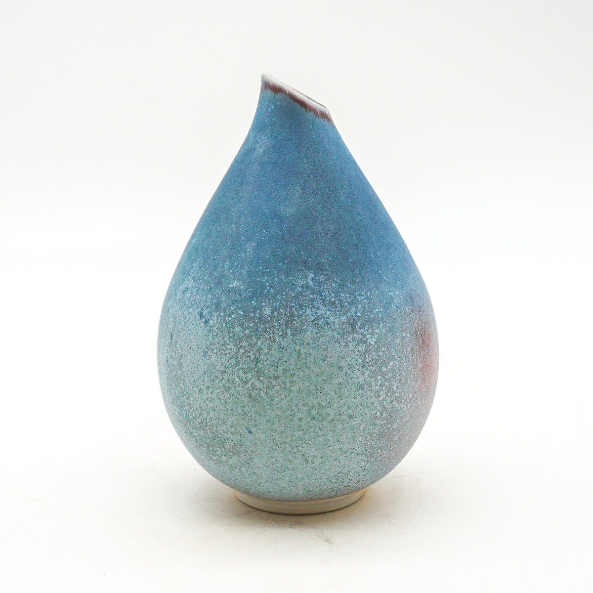 Matte Crystalline Small Drop Vase