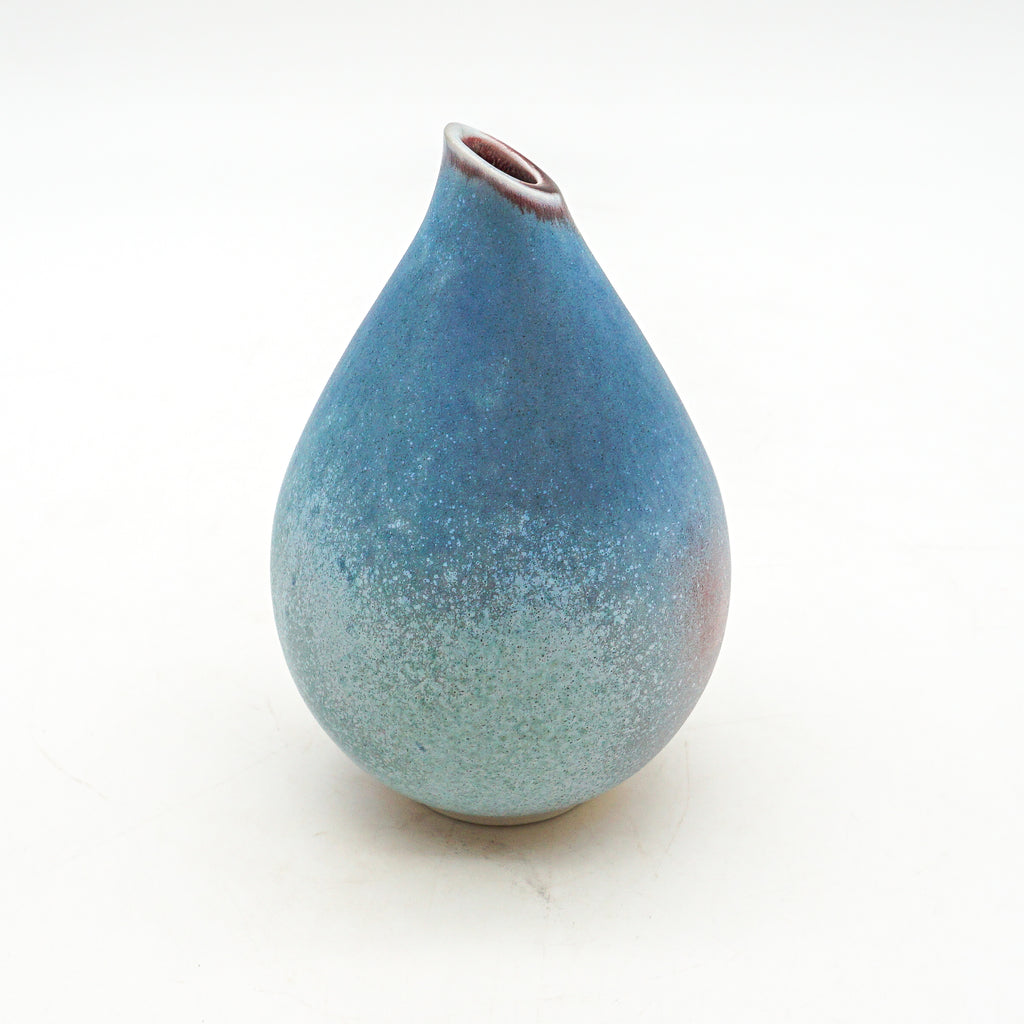 Matte Crystalline Small Drop Vase