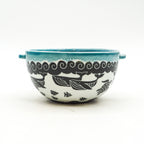 Whale & Turtle Side Handled Bowl