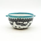 Whale & Turtle Side Handled Bowl
