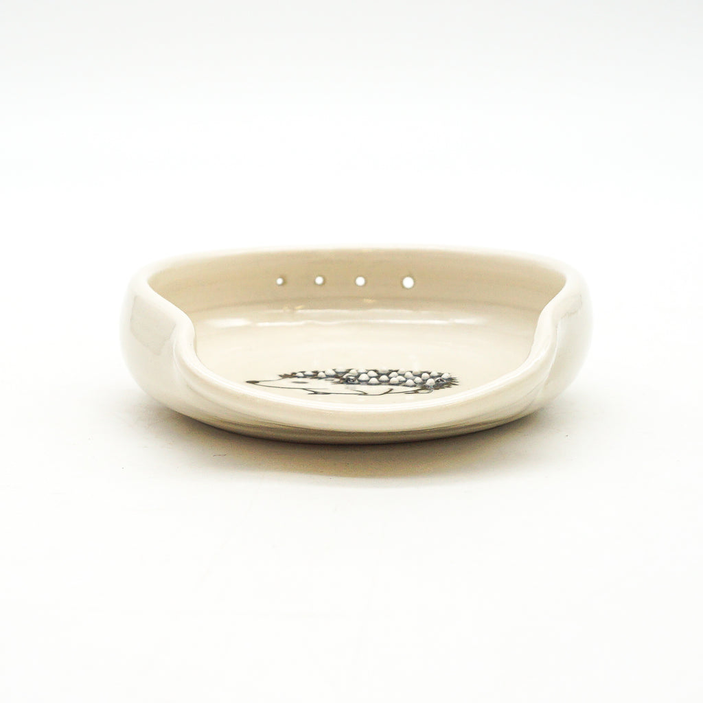 Hedgehog Garlic Grater, spoon rest, herb stripper (3 in 1)