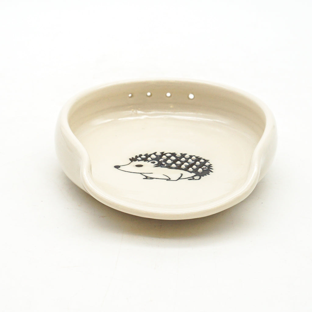 Hedgehog Garlic Grater, spoon rest, herb stripper (3 in 1)