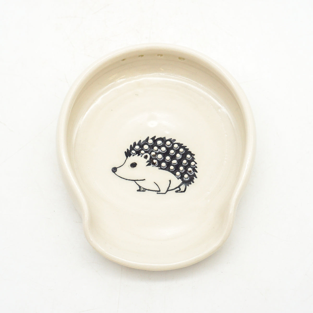 Hedgehog Garlic Grater, spoon rest, herb stripper (3 in 1)