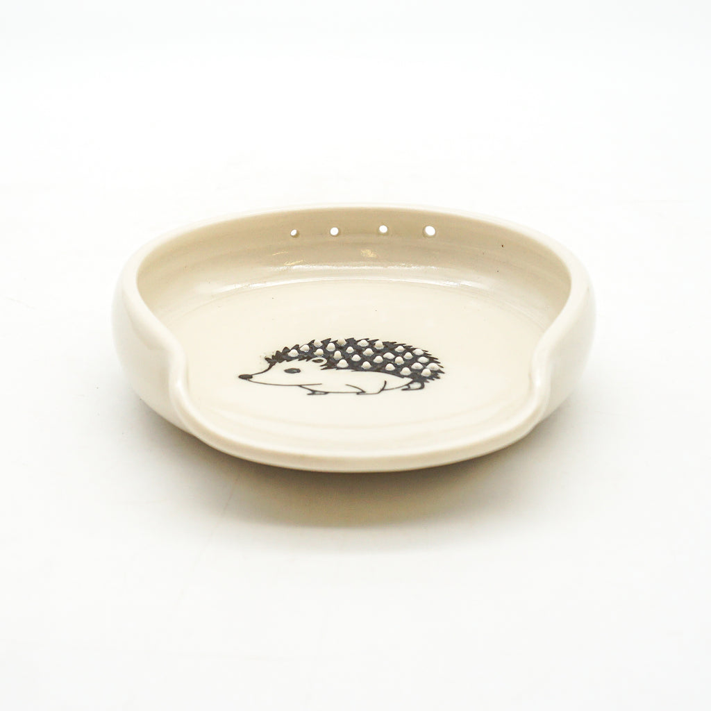 Hedgehog Garlic Grater, spoon rest, herb stripper (3 in 1) 2