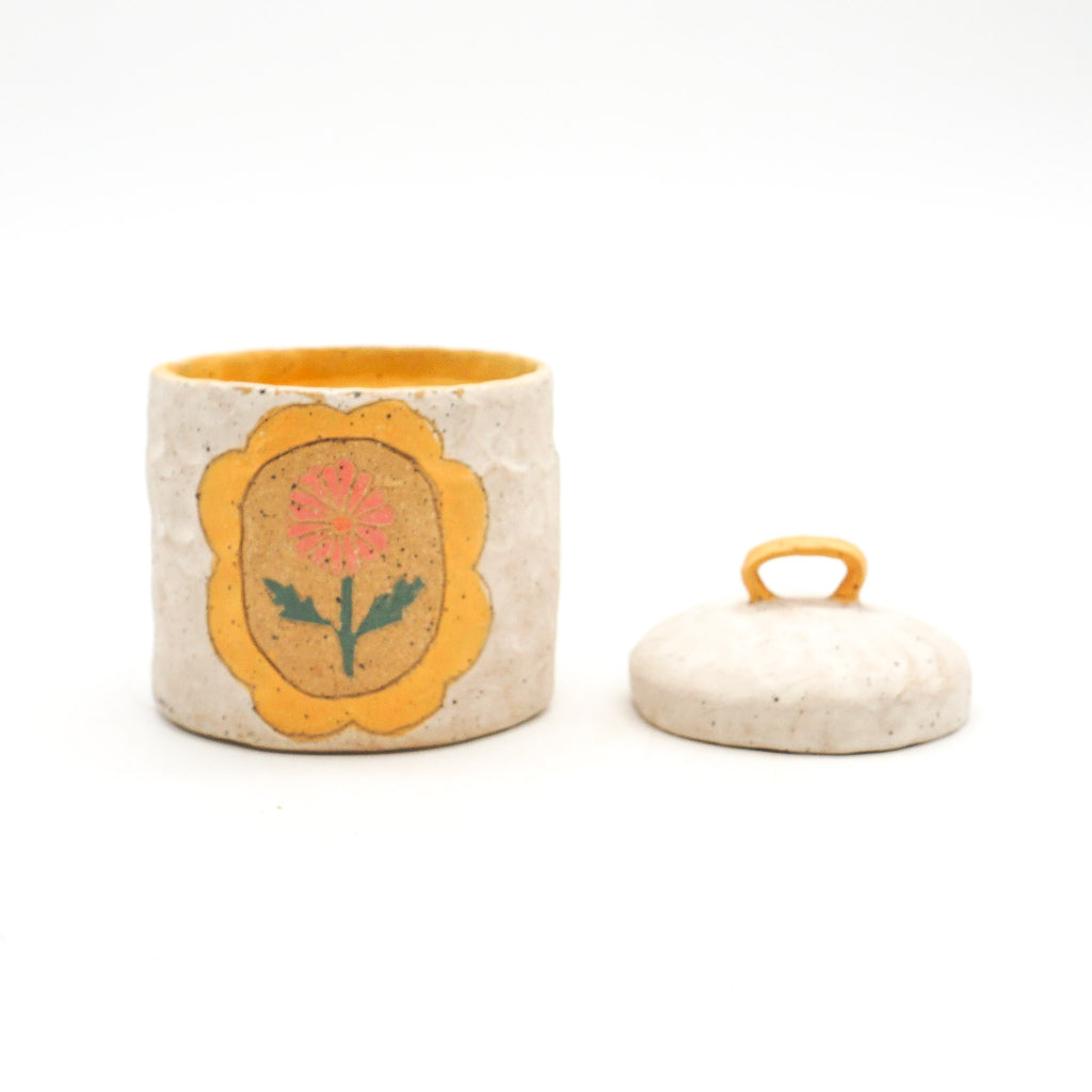 Spice Jar (White + Yellow)