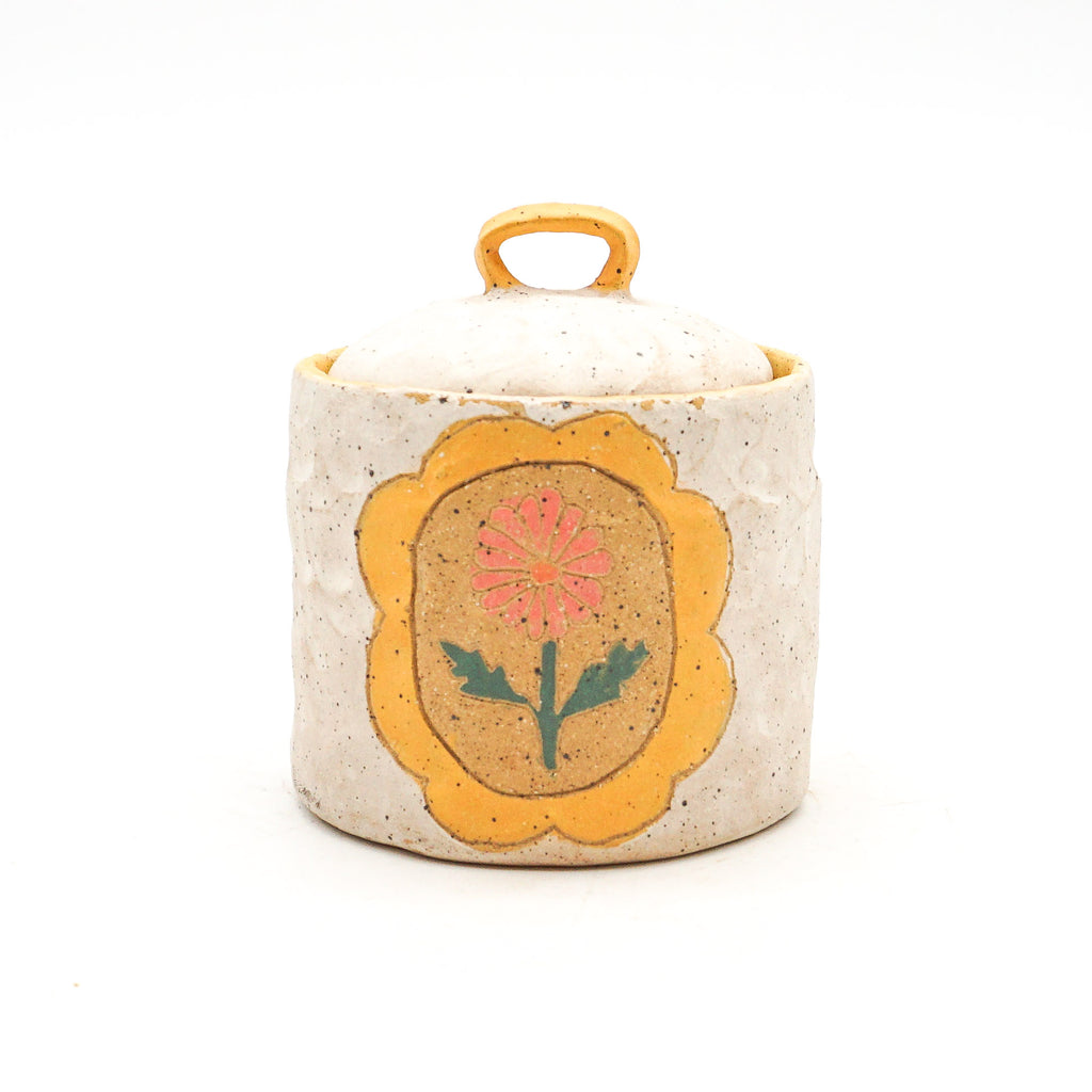 Spice Jar (White + Yellow)