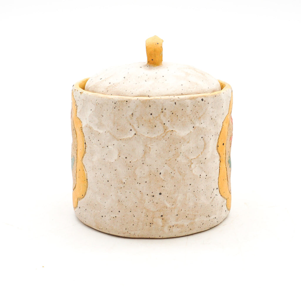Spice Jar (White + Yellow)