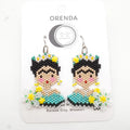 Frida Earrings - White Daisy