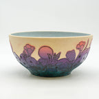 Dot Floral Print Serving Bowl