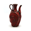 Red Sandblasted Carved Ewer