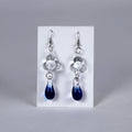 Dark Blue Raindrop Earrings