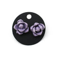 Purple Flower Earrings