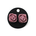 Pink Rose Earrings