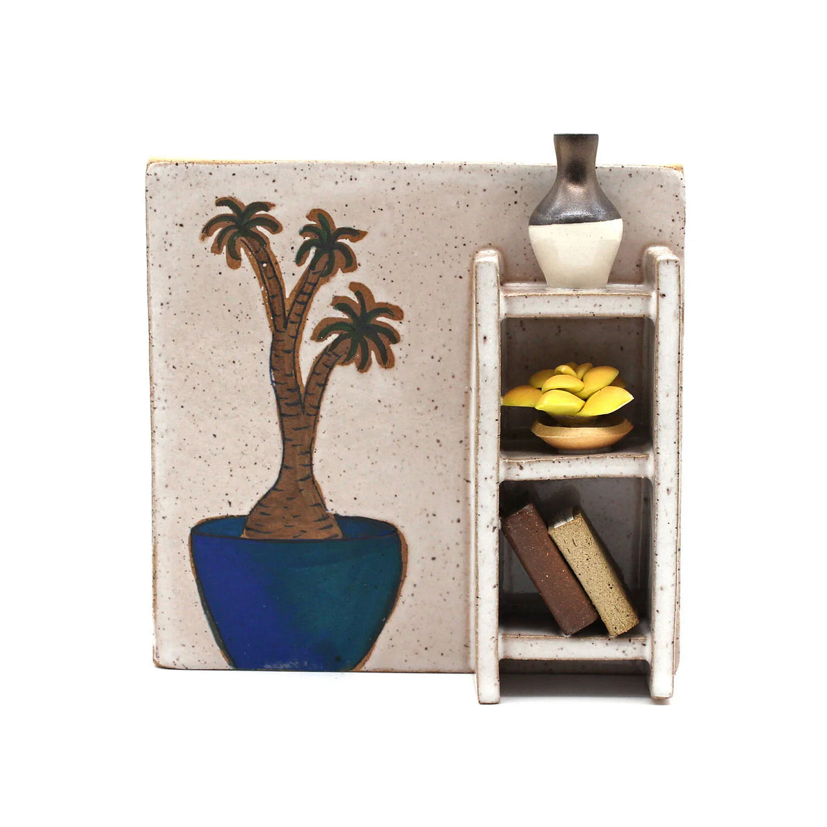 Bookshelf with Palm
