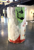 Cylinder (Tall White with Pastels)