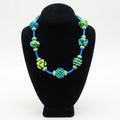 Blue and Lime Necklace