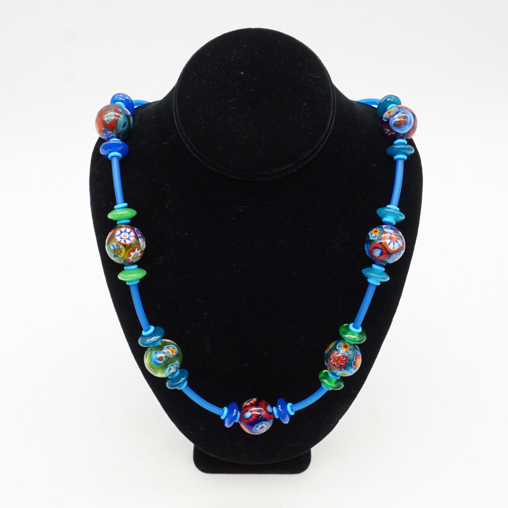 Long Blue Necklace