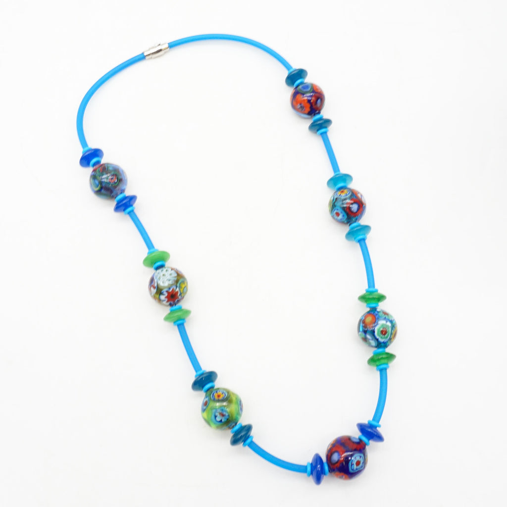 Long Blue Necklace