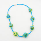 Blue and Lime Necklace