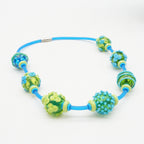 Blue and Lime Necklace