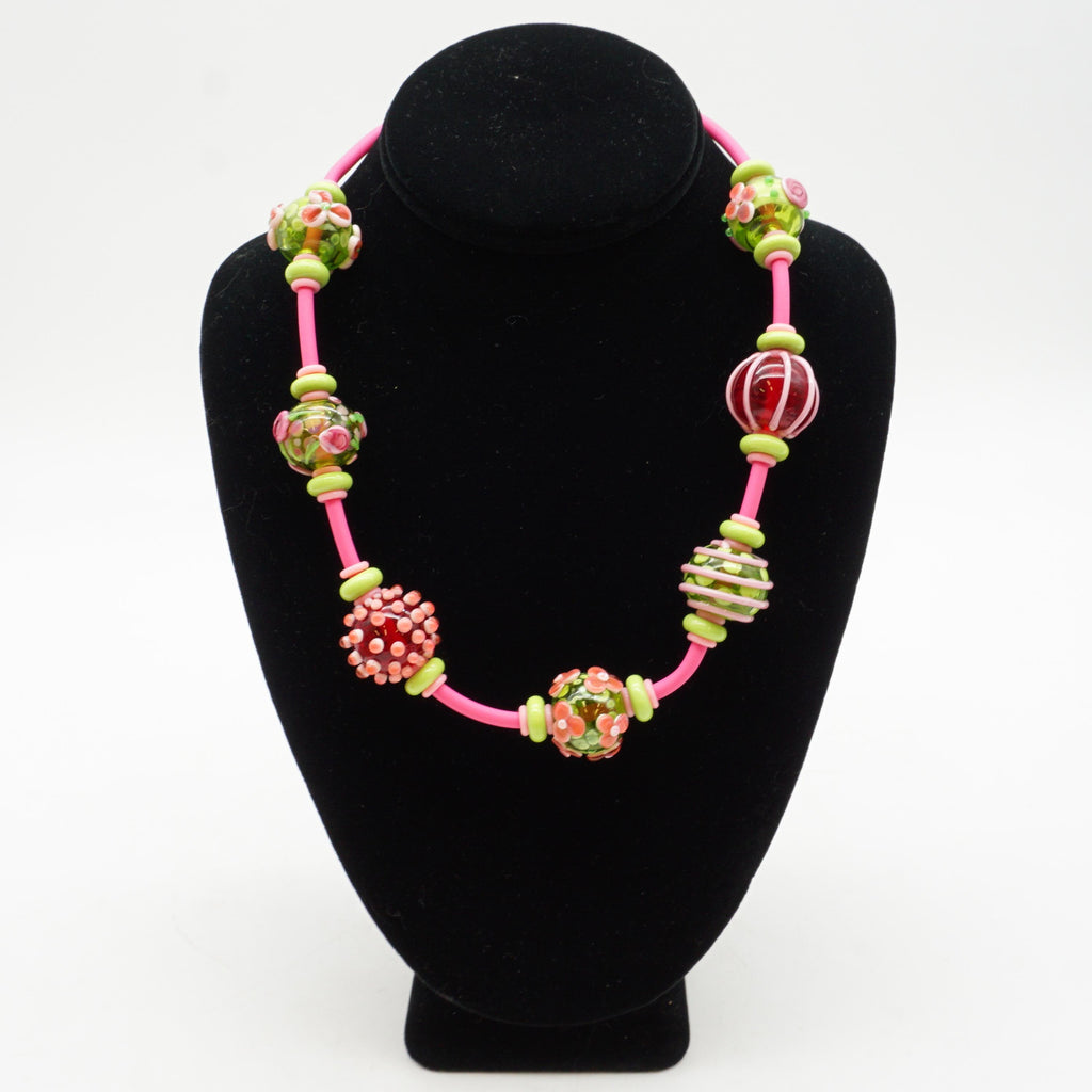 Pink and Lime Necklace