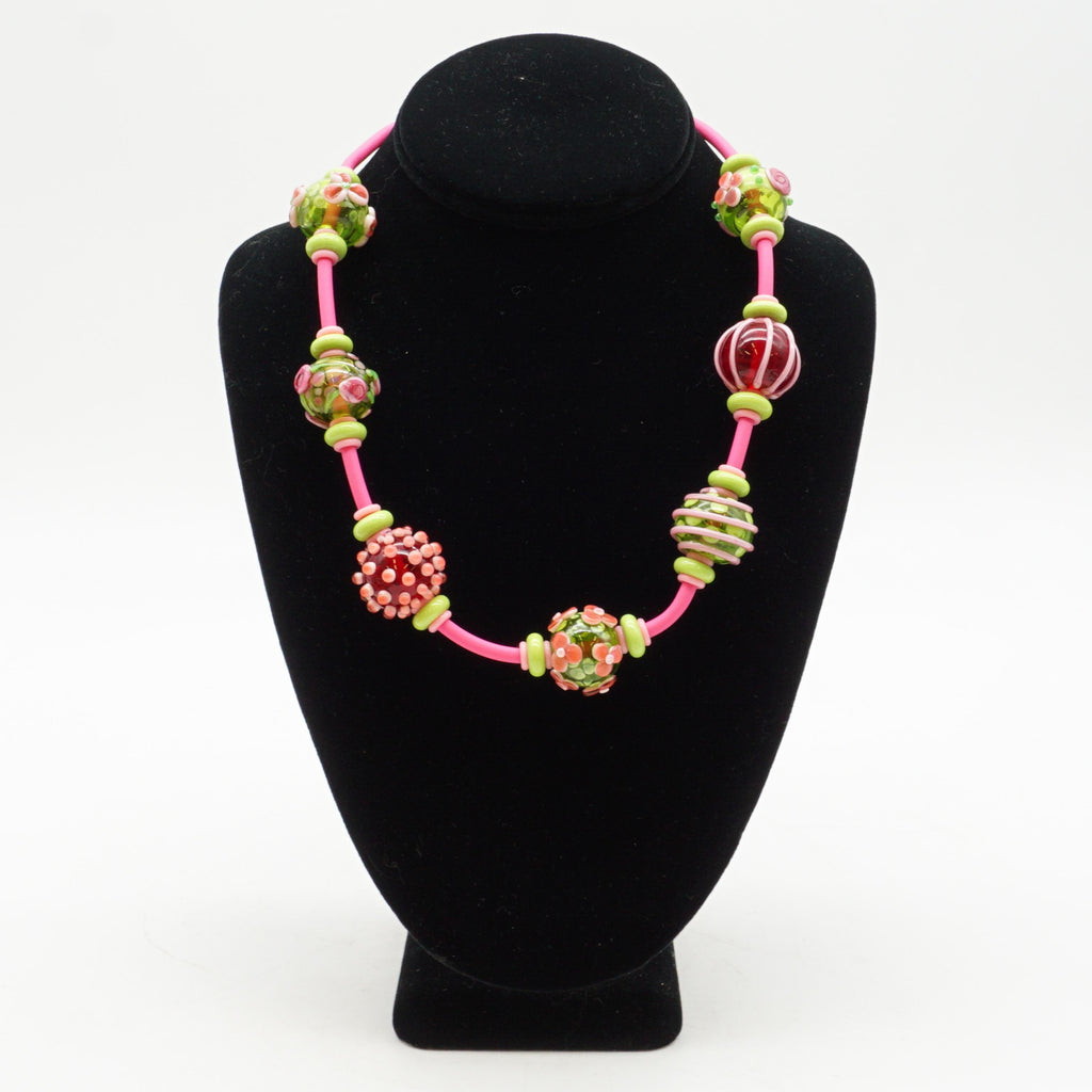 Pink and Lime Necklace