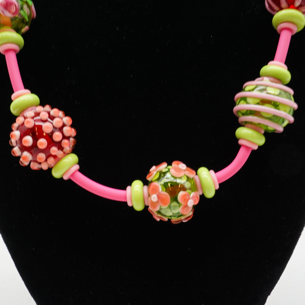 Pink and Lime Necklace