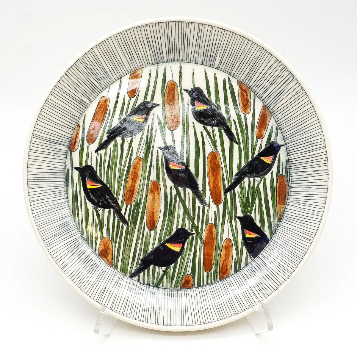 Red Winged Blackbird Platter