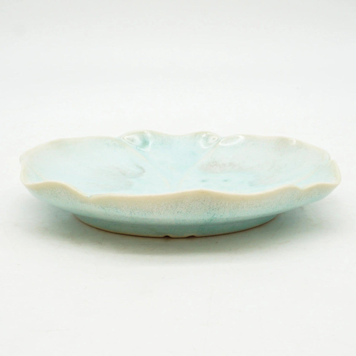 Aqua Floral Saucer