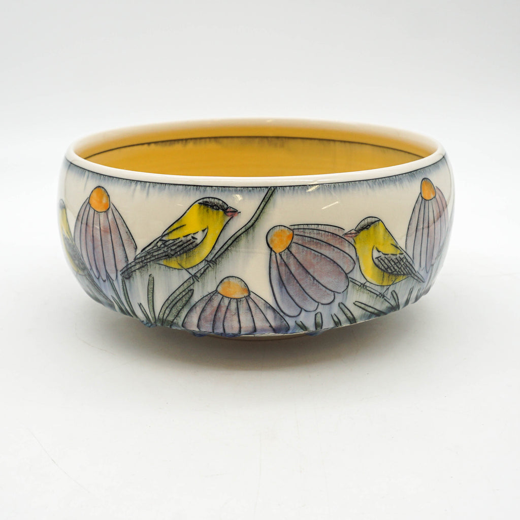 Goldfinch Serving Bowl