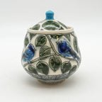 Indigo Bunting Jar
