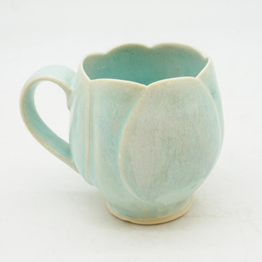 Aqua Floral Mug