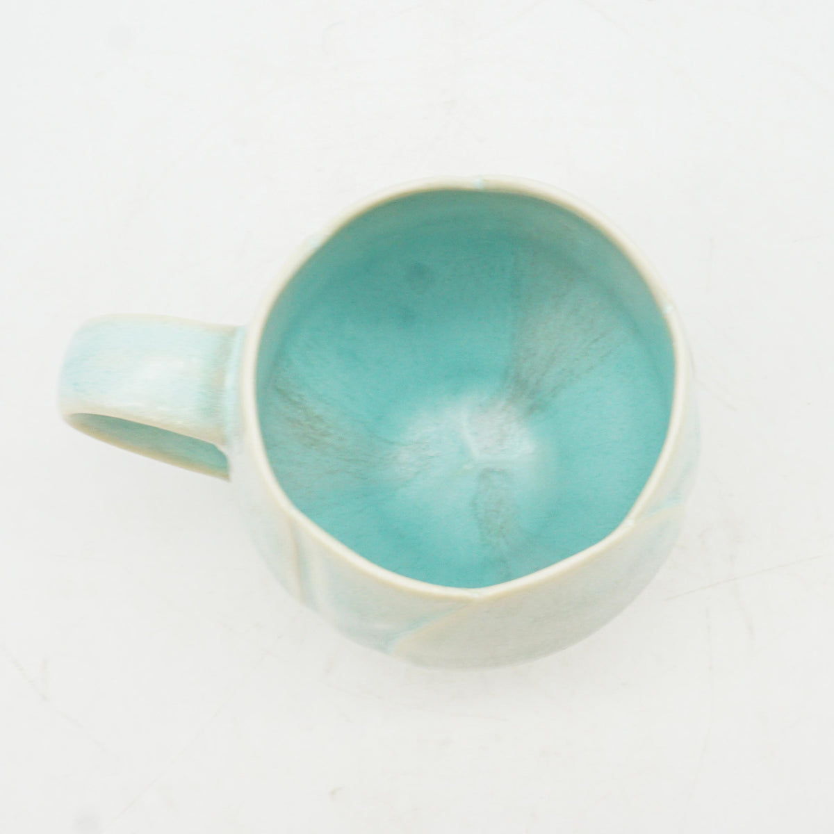 Aqua Floral Mug