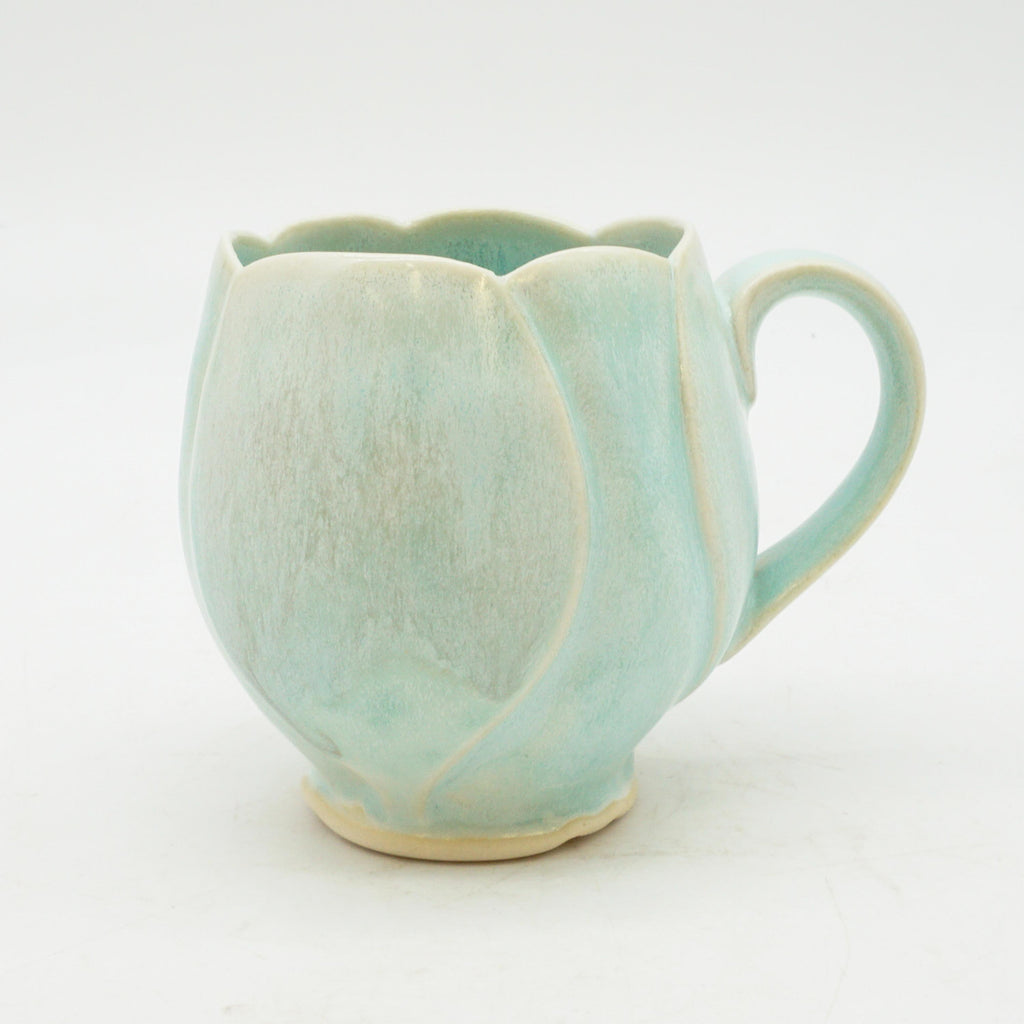 Aqua Floral Mug