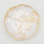 Orange Floral Saucer